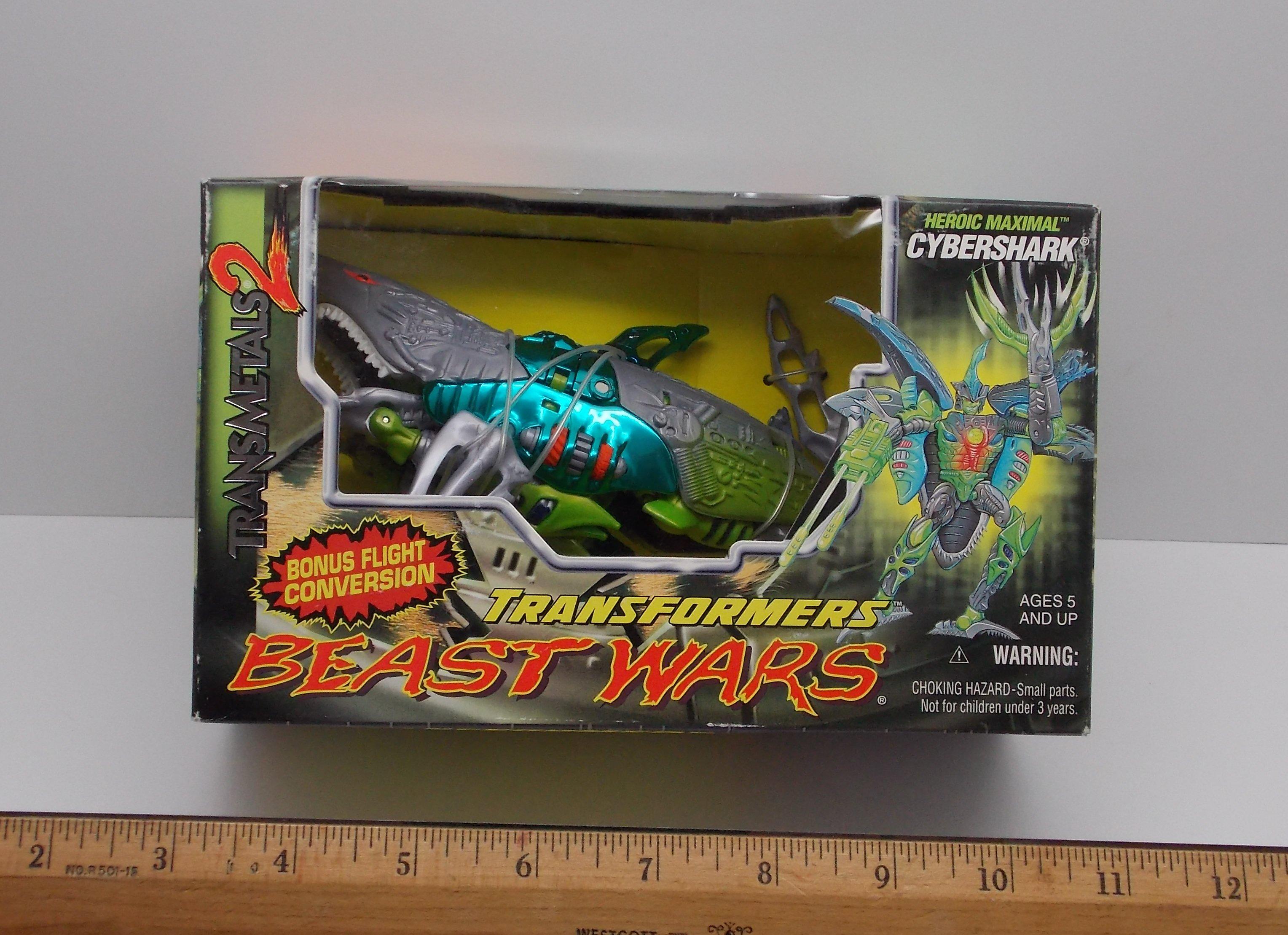 Transformers Beast Wars Cybershark Transmetals 2 Figure