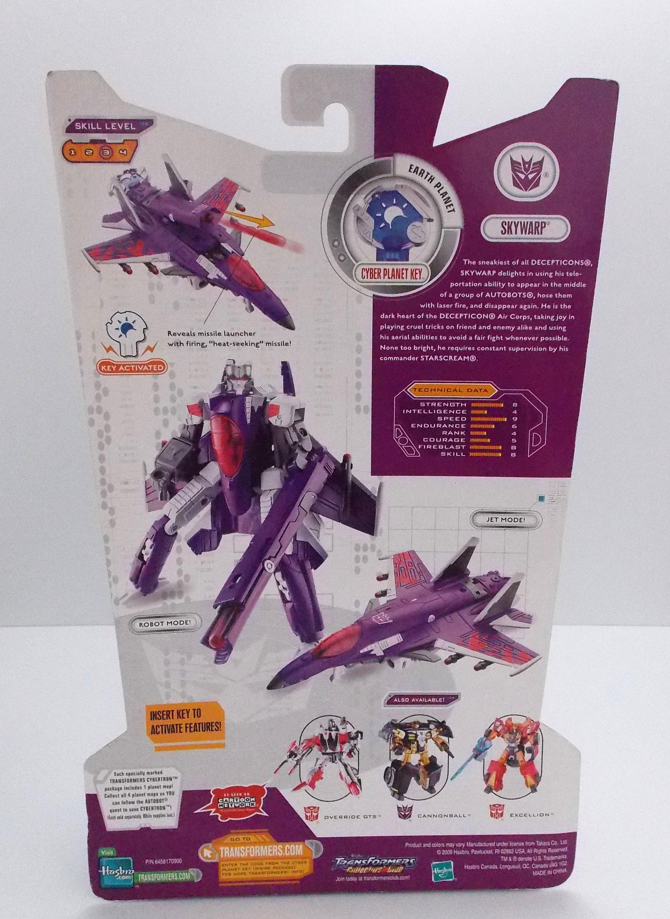 Skywarp Cybertron Deluxe Class Transformers Action Figure