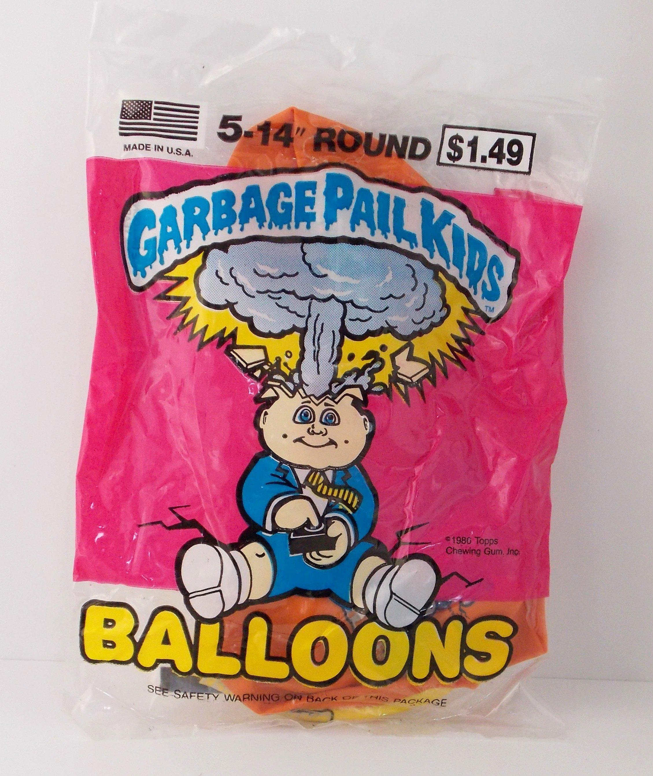 Vintage '80s Garbage Pail Kids Novelty Balloons GPK