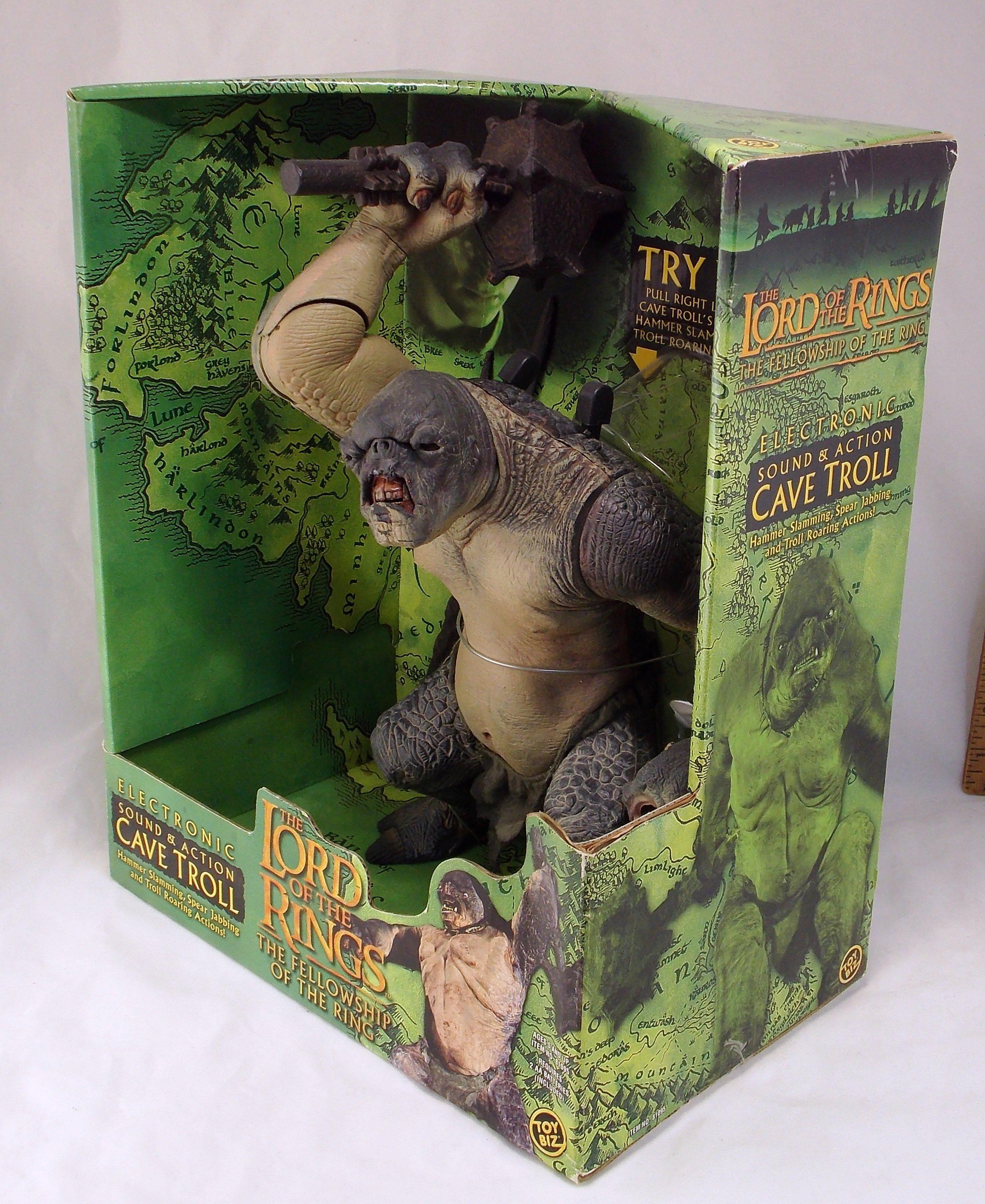 Cave Troll Deluxe Poseable Boxed Lord of the Rings Action Figure Toy