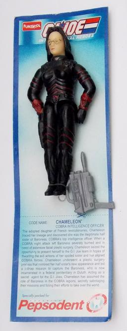 G.I. Joe Chameleon / Baroness Funskool Pepsodent Import Carded Figure