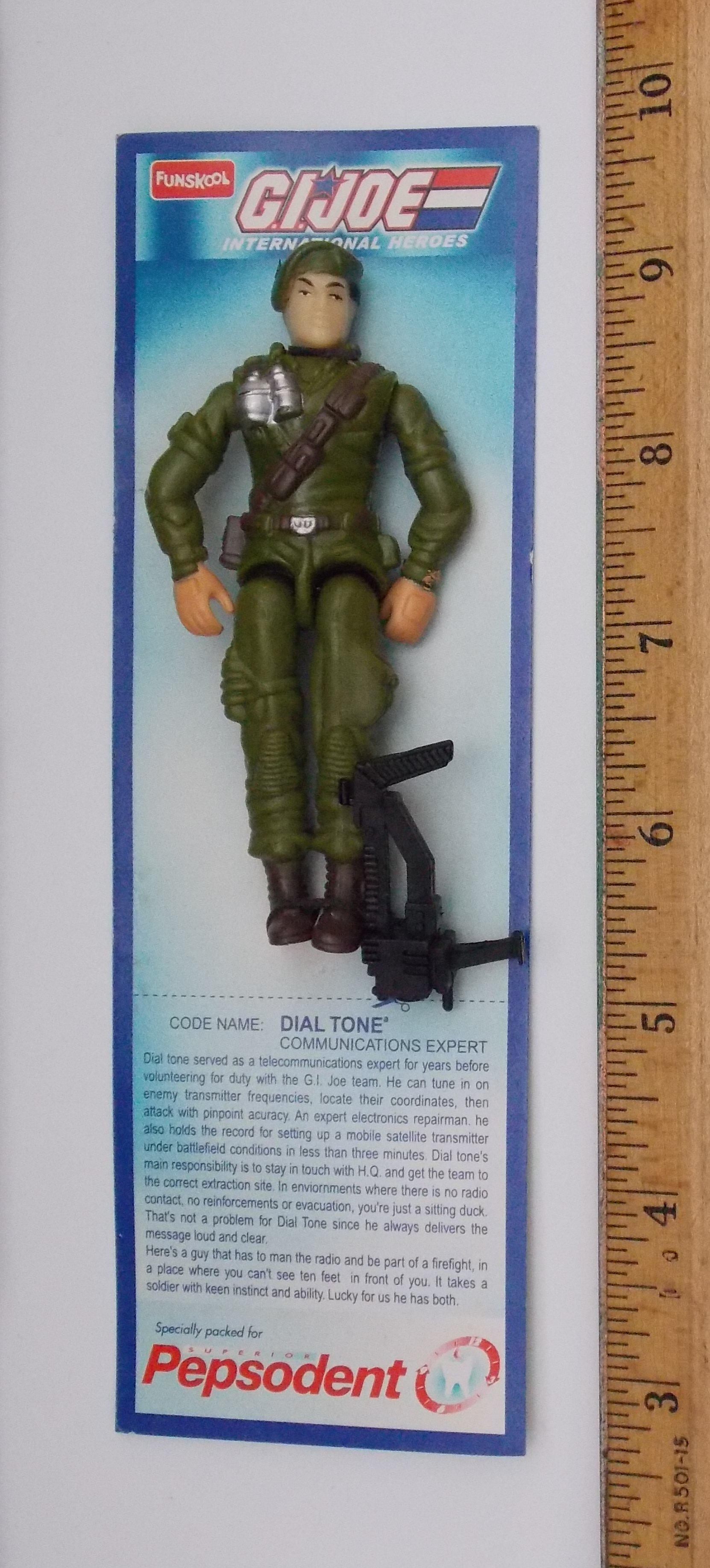 G.I. Joe Dial Tone Funskool Pepsodent Import Carded Figure