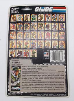 Vintage Iceberg GI Joe Full Card Back w/ FileCard