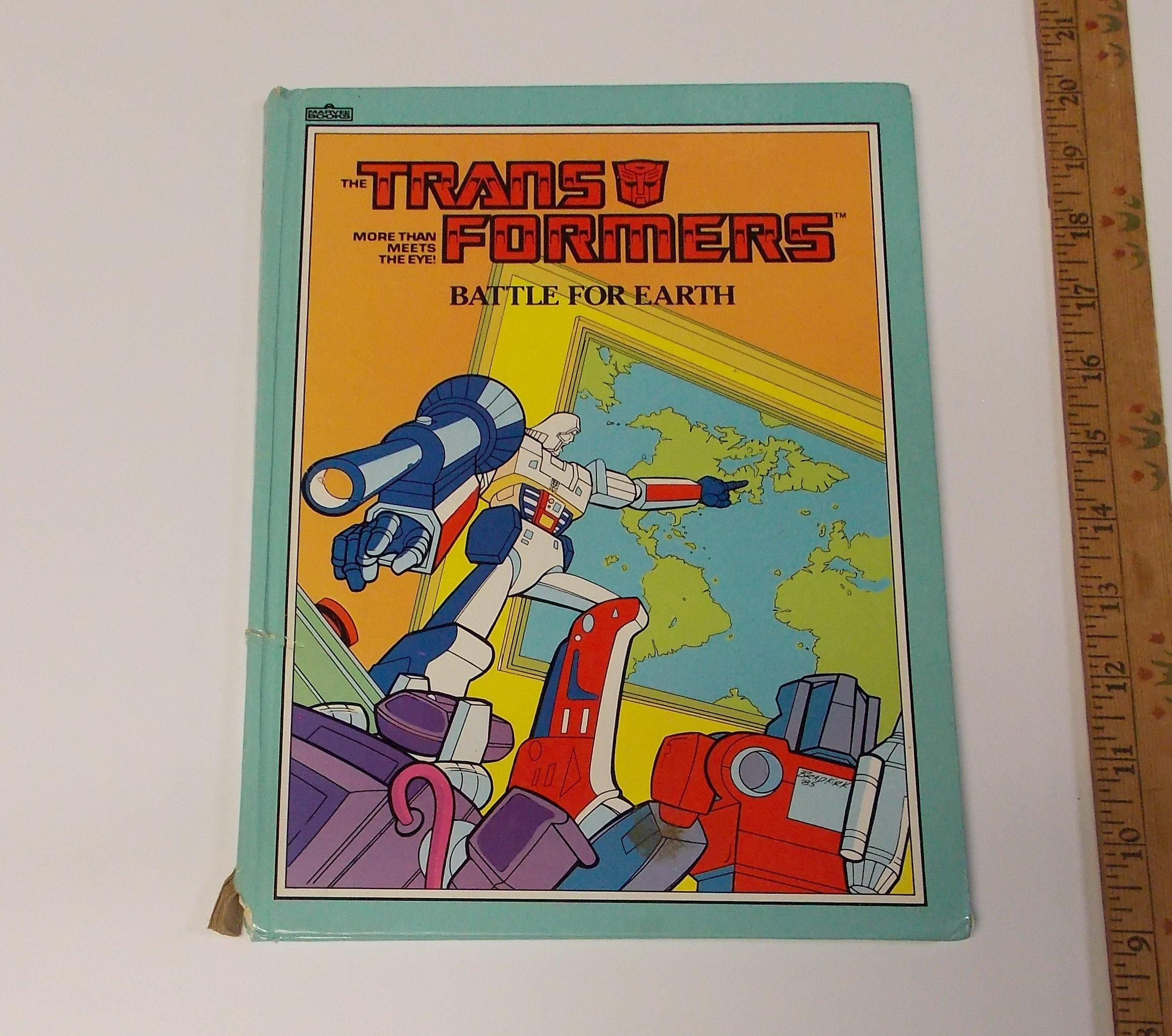 Transformers 1985 "Battle for Earth" Marvel Hardcover Childrens Book