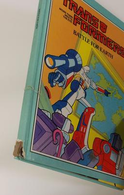 Transformers 1985 "Battle for Earth" Marvel Hardcover Childrens Book