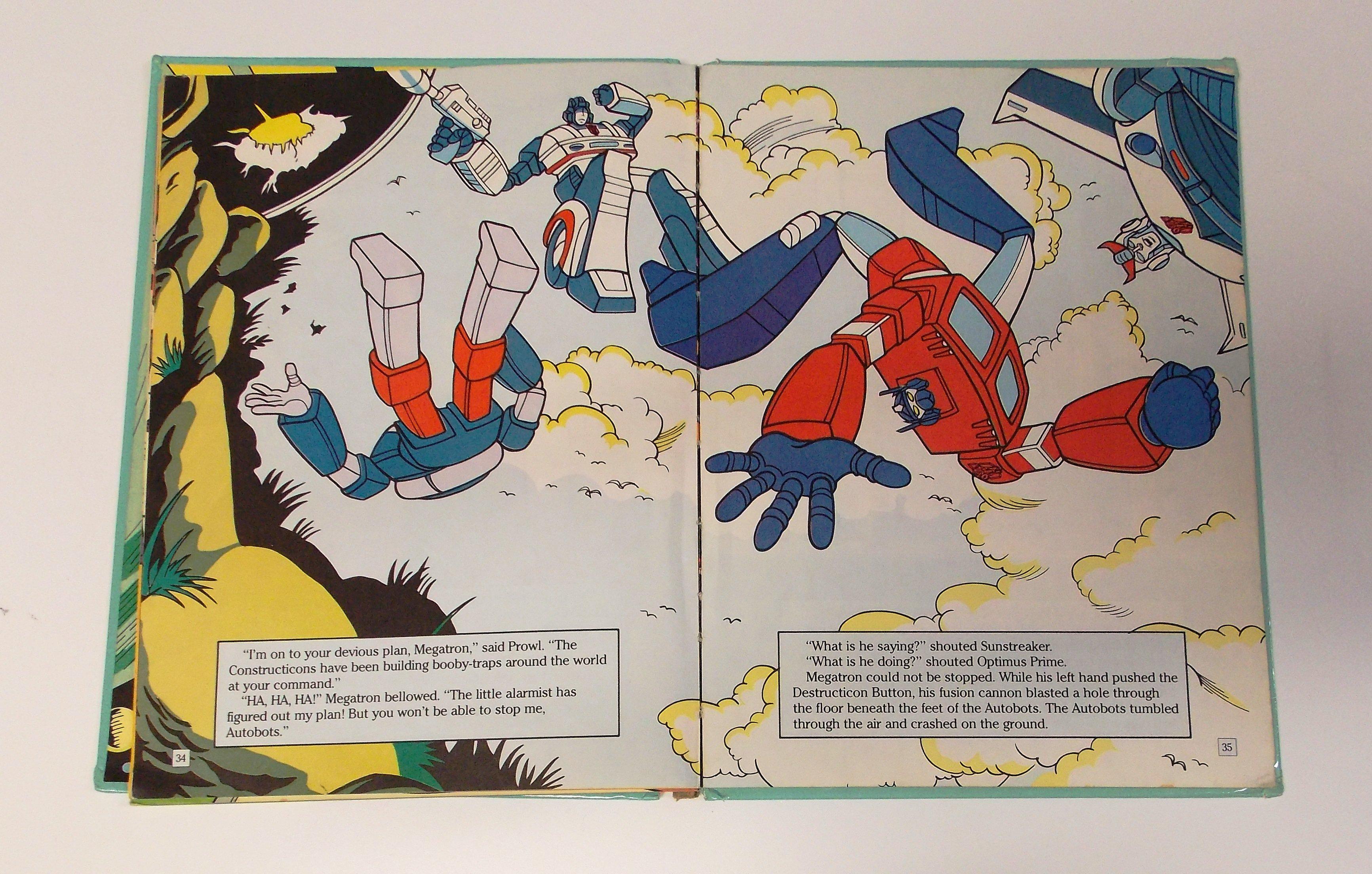 Transformers 1985 "Battle for Earth" Marvel Hardcover Childrens Book