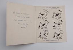 Antique "Get Well" Greeting Card Activity Booklet