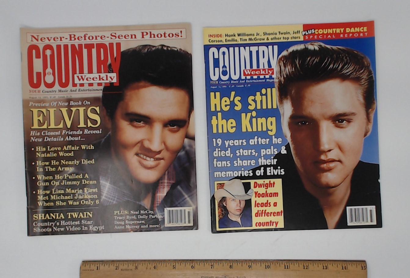 Elvis Presley "Country Weekly" Vintage Magazine Lot