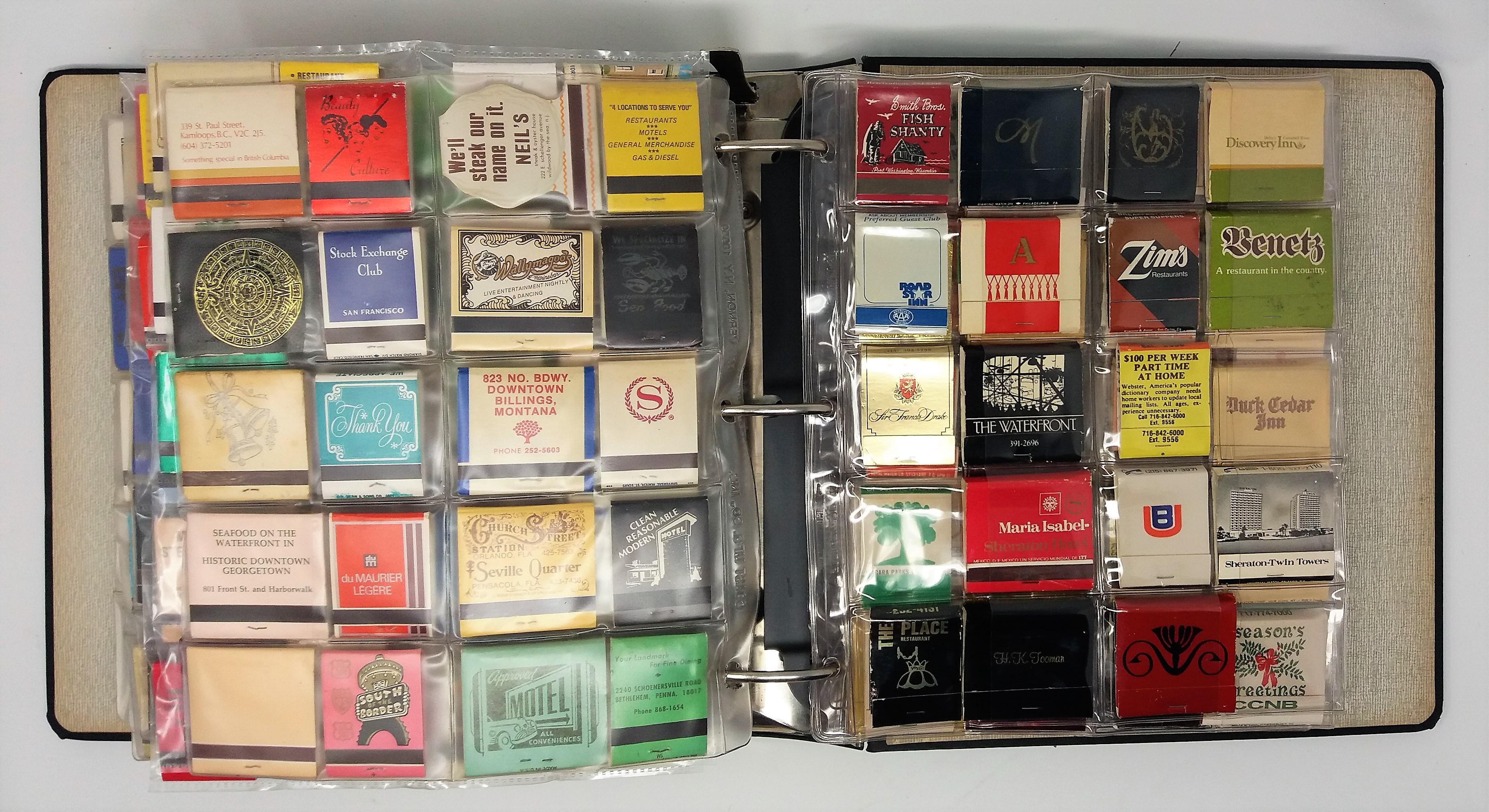 Collectible Matchbooks Large Assorted Lot