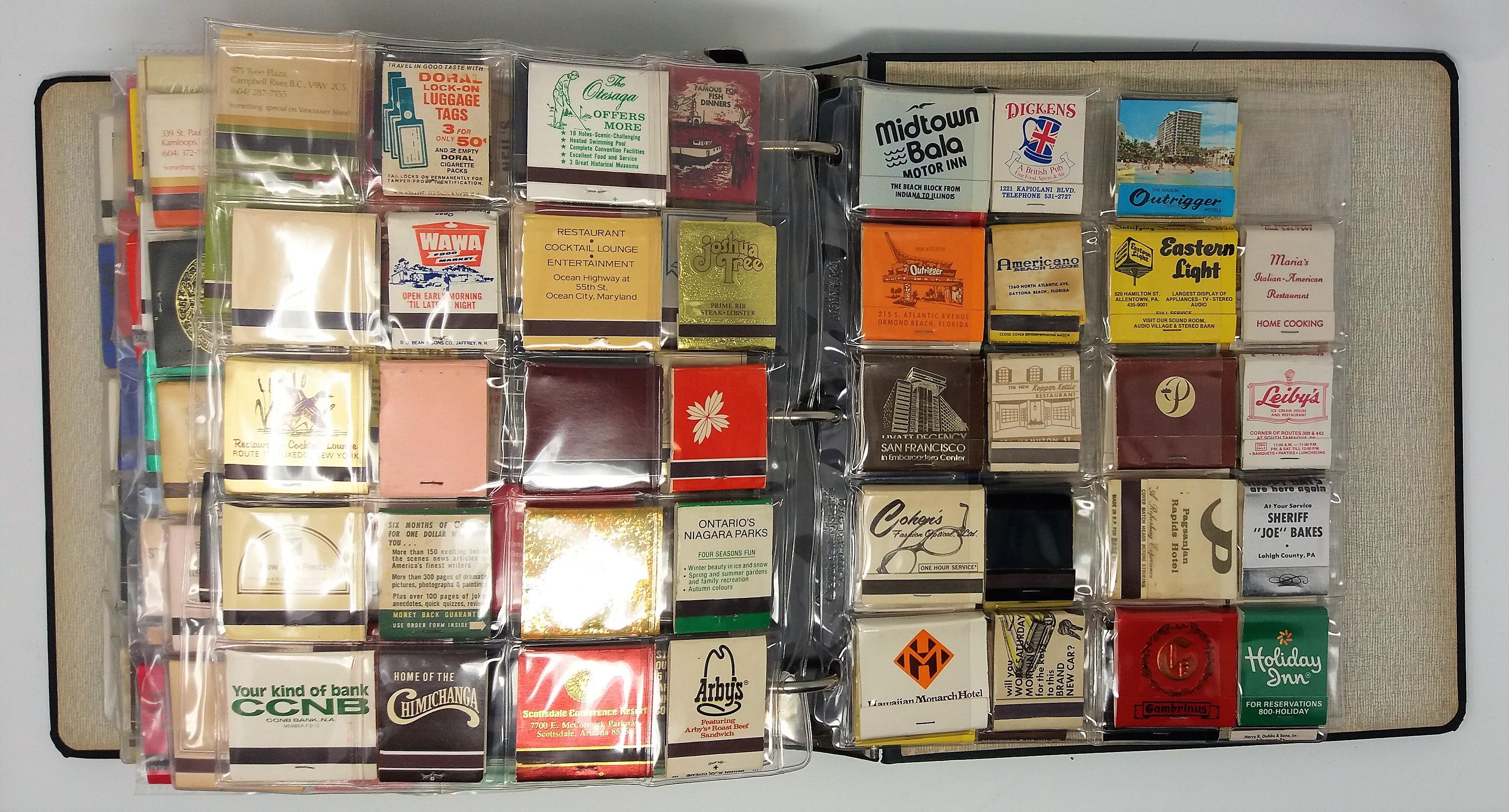 Collectible Matchbooks Large Assorted Lot