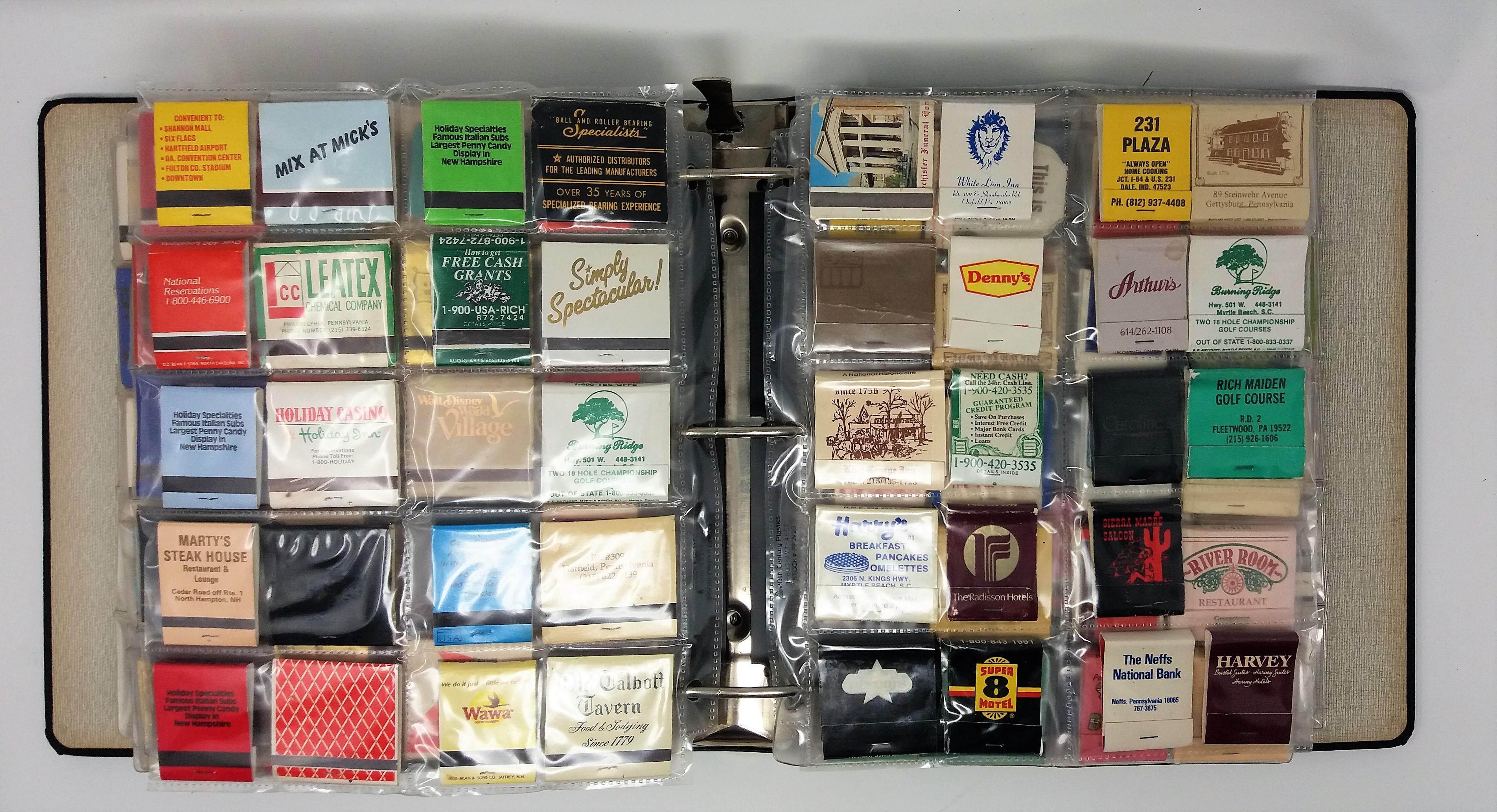 Collectible Matchbooks Large Assorted Lot