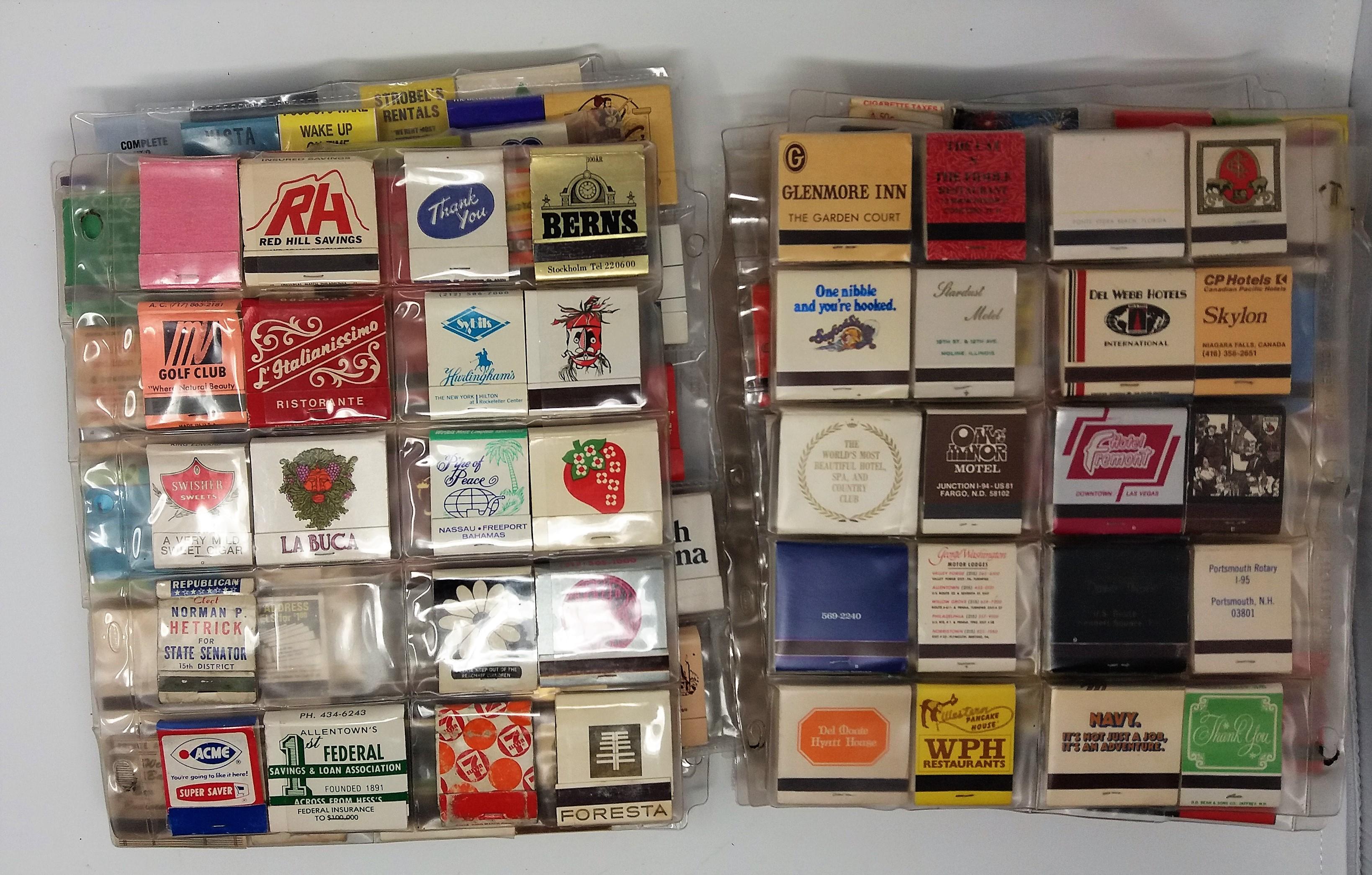 Collectible Matchbooks Large Assorted Lot