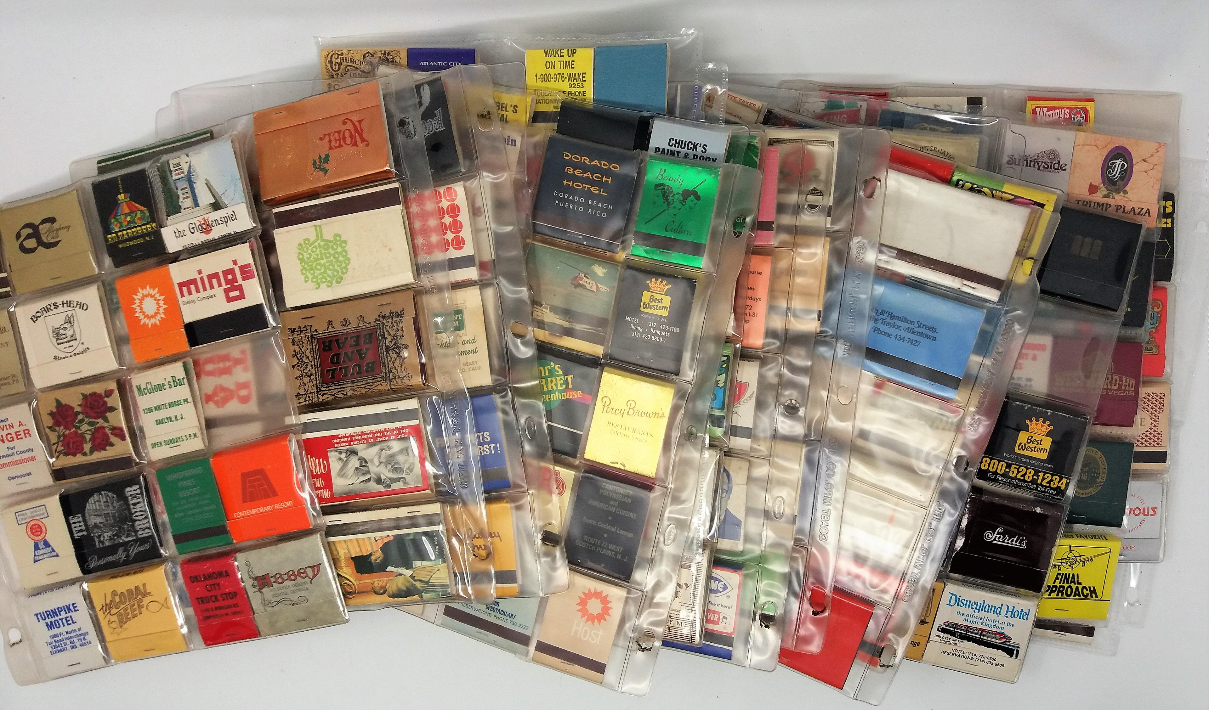 Collectible Matchbooks Large Assorted Lot