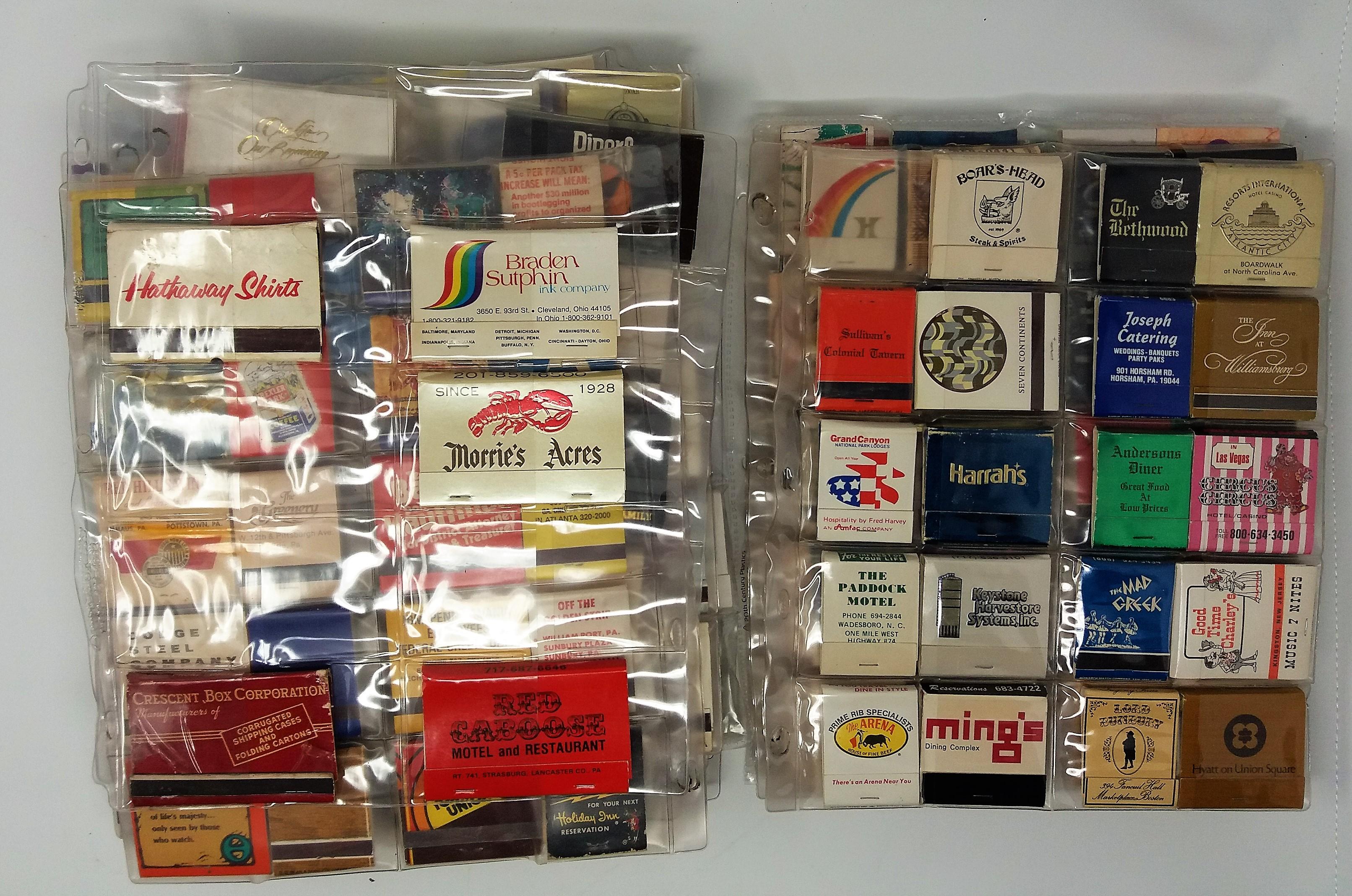 Collectible Matchbooks Large Assorted Lot