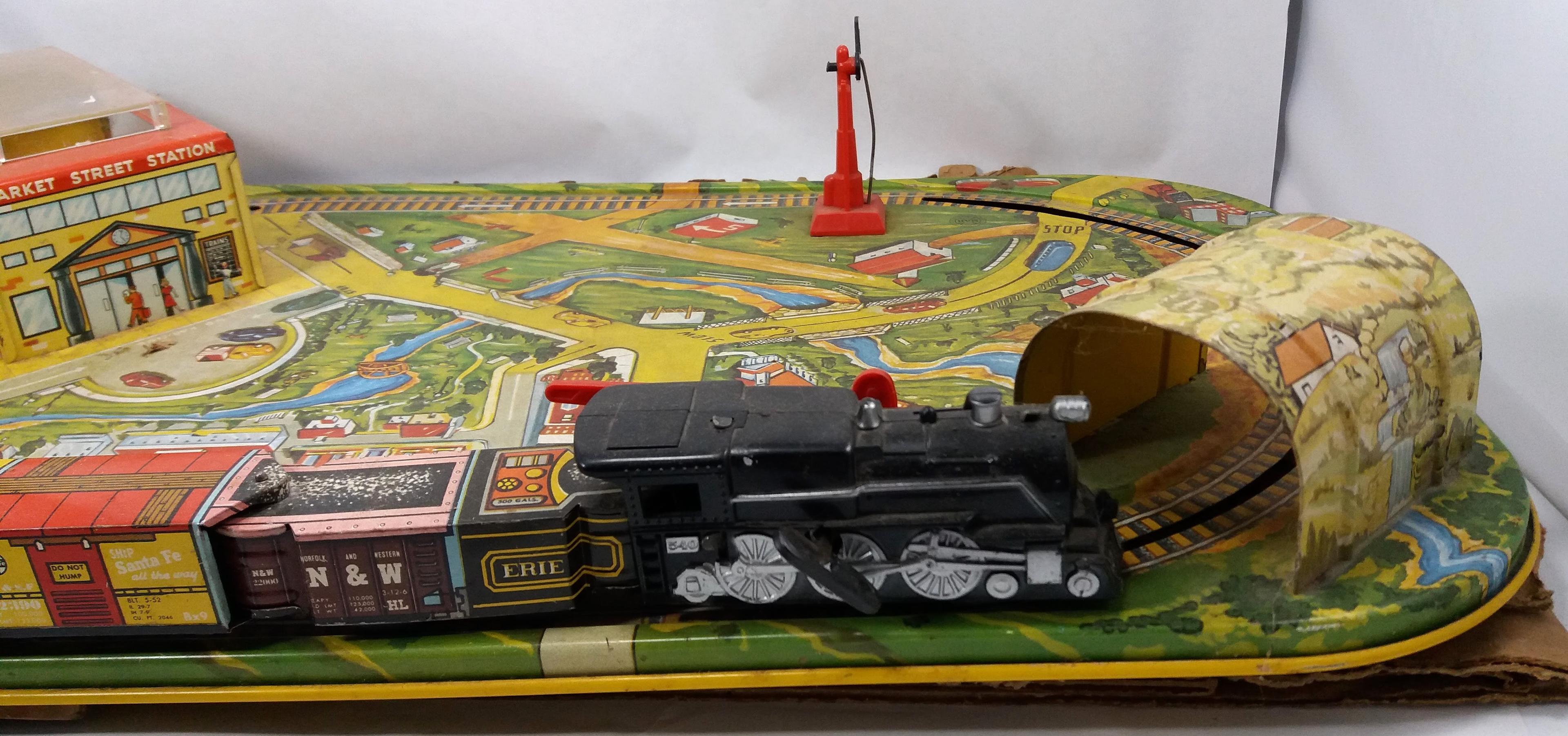 Marx Scenic Express Toy Train Tin Litho Playset