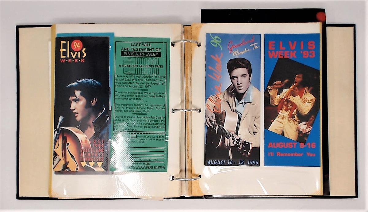 Homemade Elvis Presley Scrapbook / Photo Album