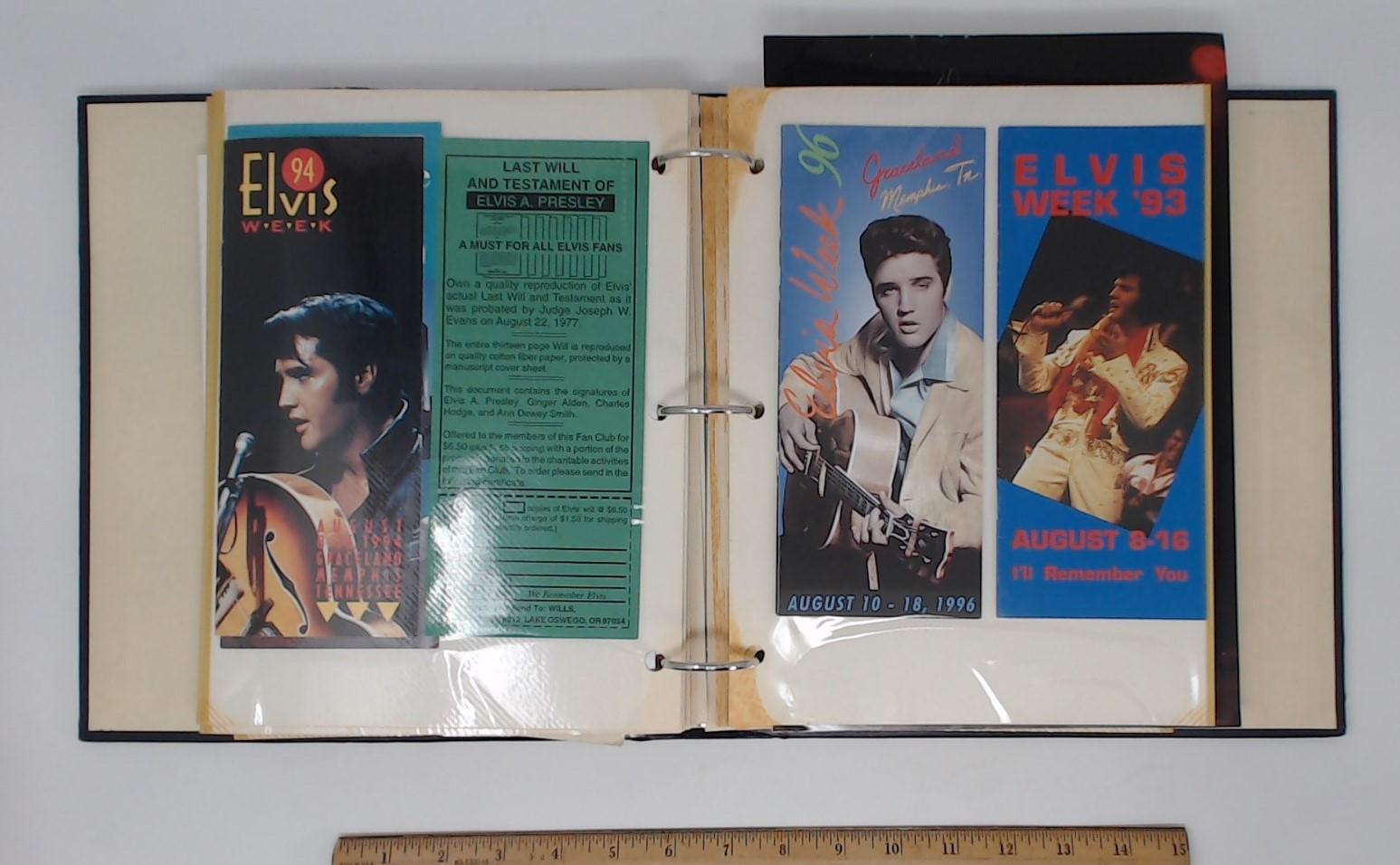 Homemade Elvis Presley Scrapbook / Photo Album