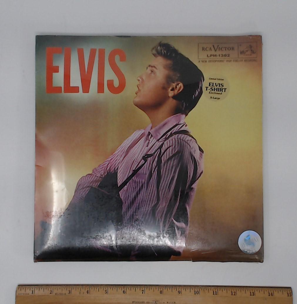 Elvis Presley Collectible T-Shirt in Unique Album Cover Packaging