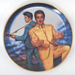 Elvis Presley Collectible Plate "Elvis Remembered: Rockin In The Moonlight"