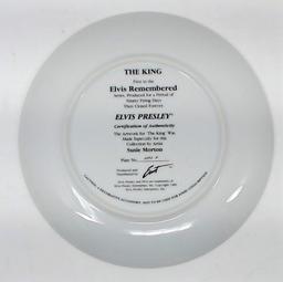 Elvis Presley Collectible Plate "Elvis Remembered: The King"