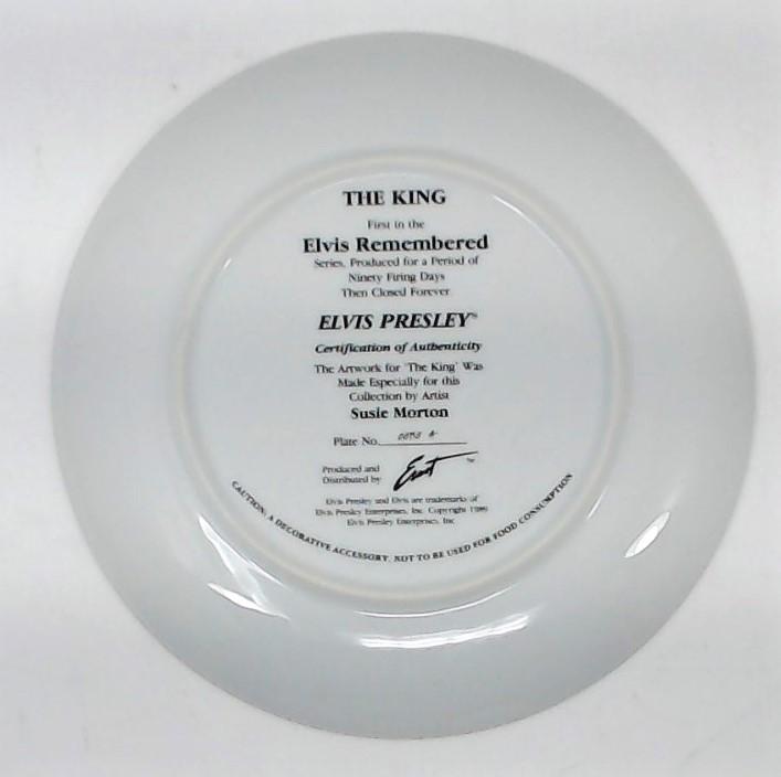 Elvis Presley Collectible Plate "Elvis Remembered: The King"