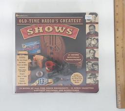 "Old-Time Radio's Greatest Shows"  20 Cassette Radio Show Boxed Set