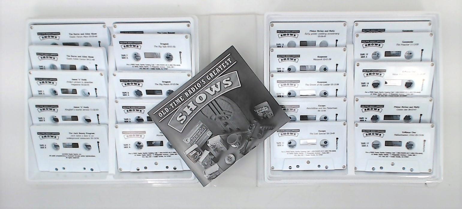 "Old-Time Radio's Greatest Shows"  20 Cassette Radio Show Boxed Set