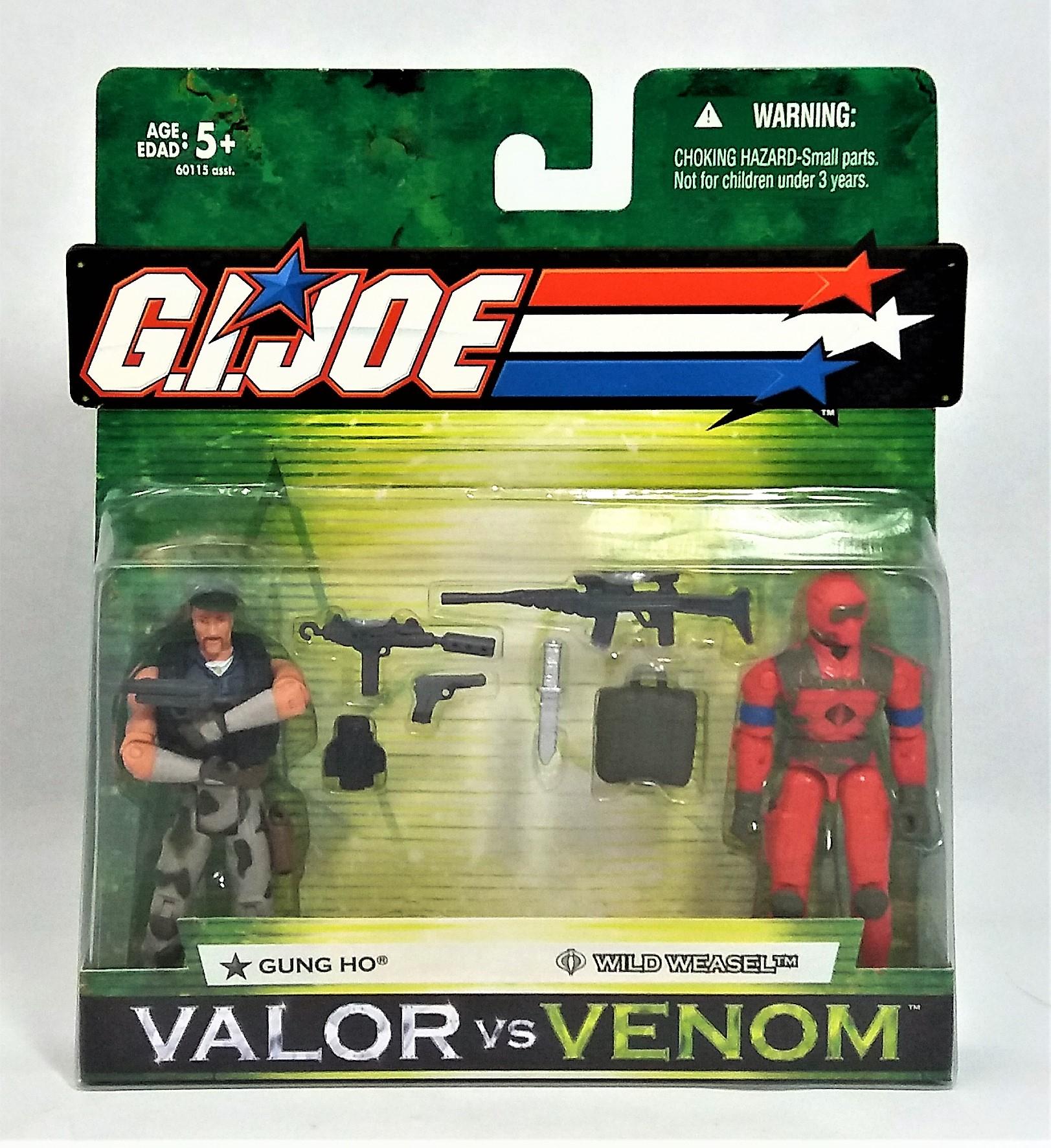 Gung Ho Vs Wild Weasel G.I. Joe Valor Vs Venom 2 Figure Set