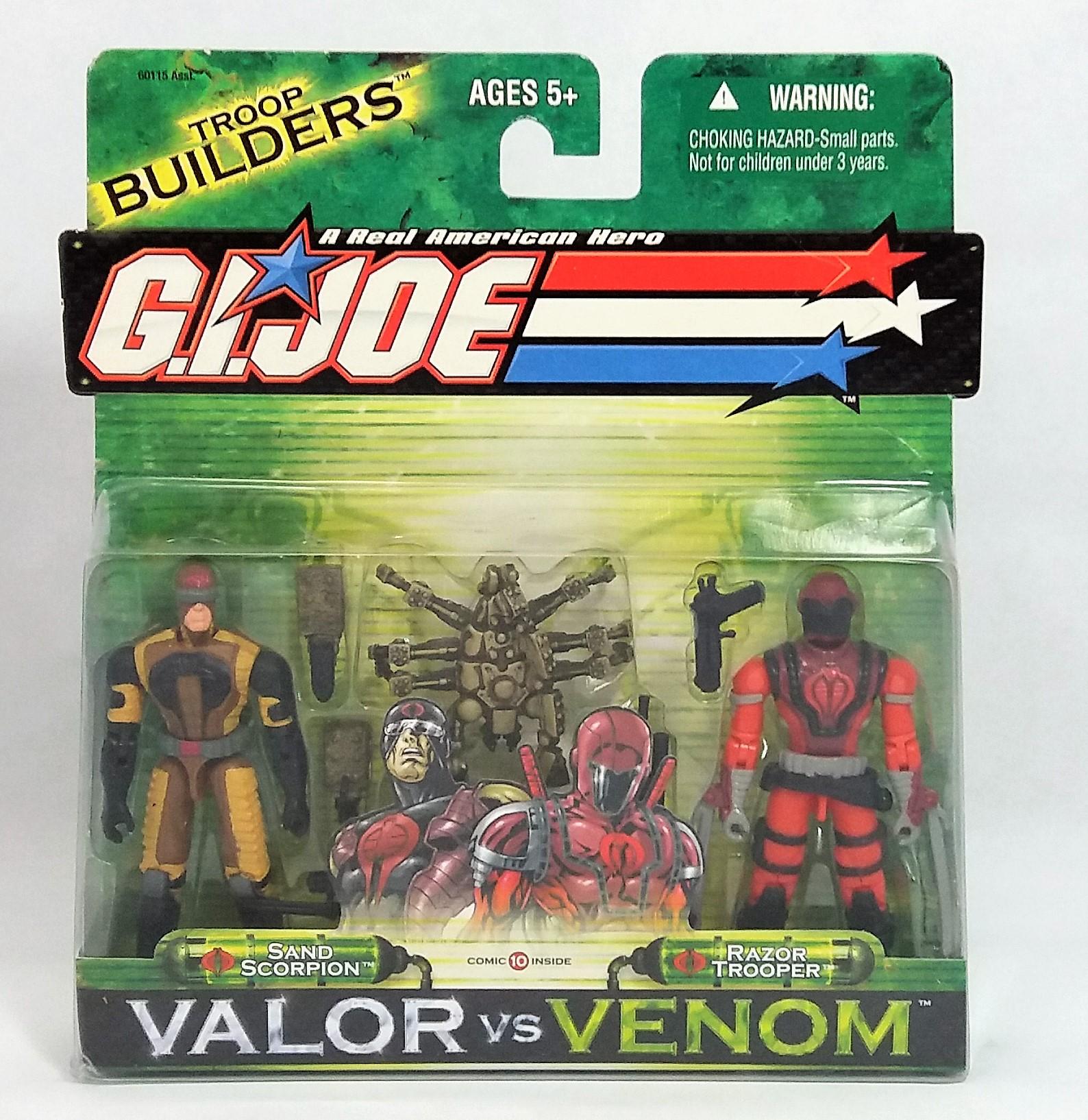 Sand Scorpion Vs Razor Trooper G.I. Joe Valor Vs Venom 2 Figure Set