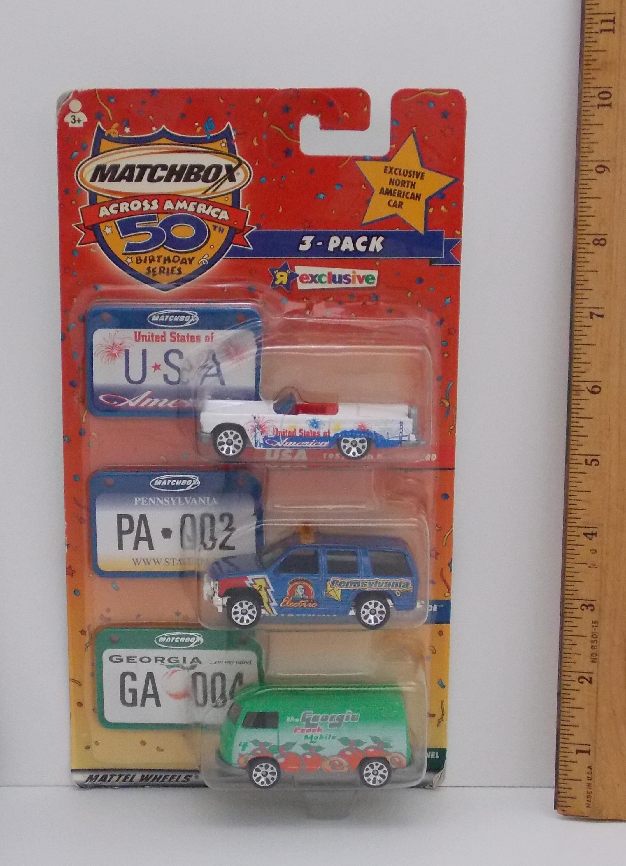 Matchbox Across America USA, Pennsylvania, Georgia 50th Anniversary Toys'R'Us Exclusive Gift Set