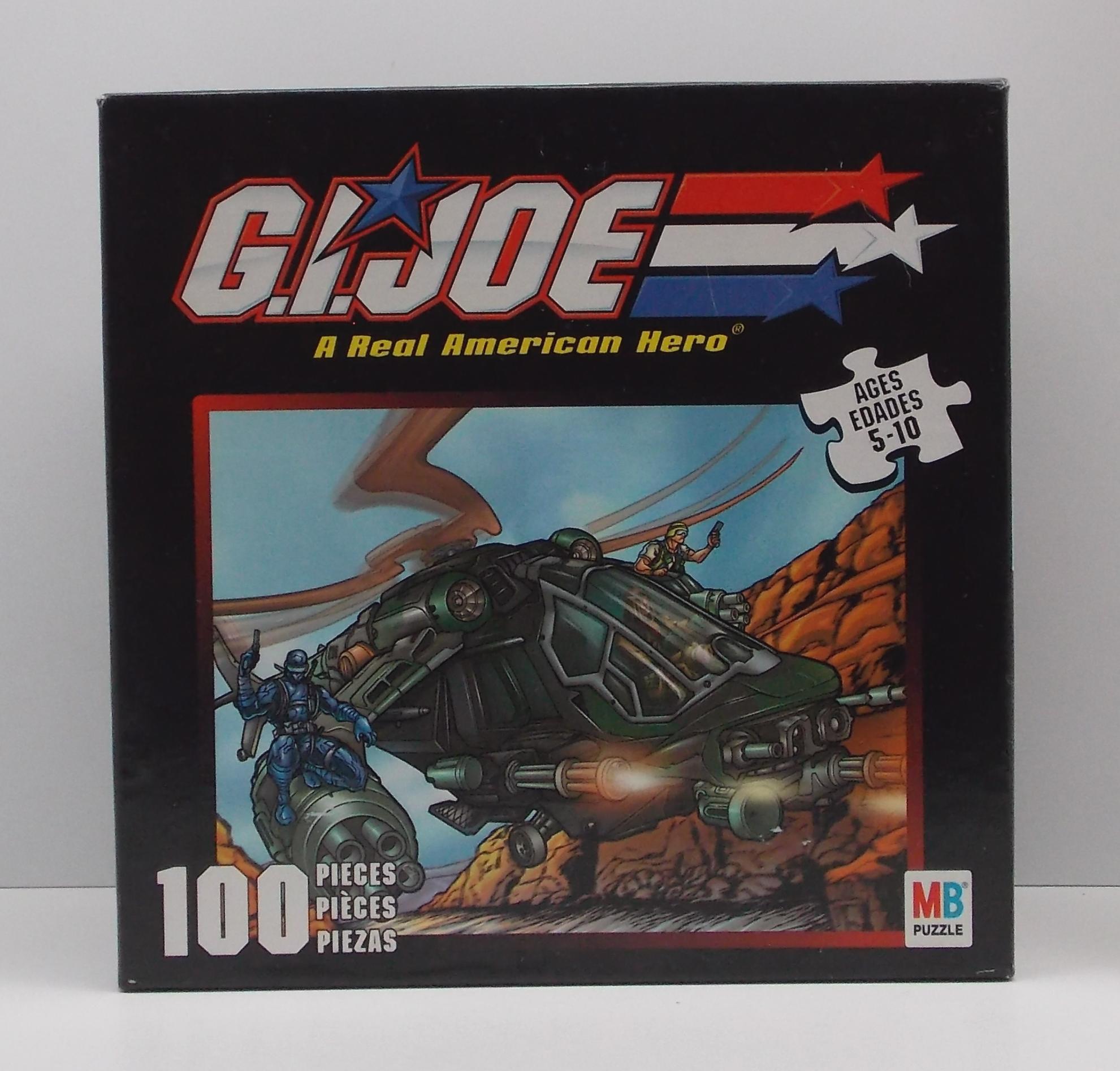 G.I. Joe 2002 Joe Vs. Cobra 100 Piece Night Attack Chopper Puzzle Set