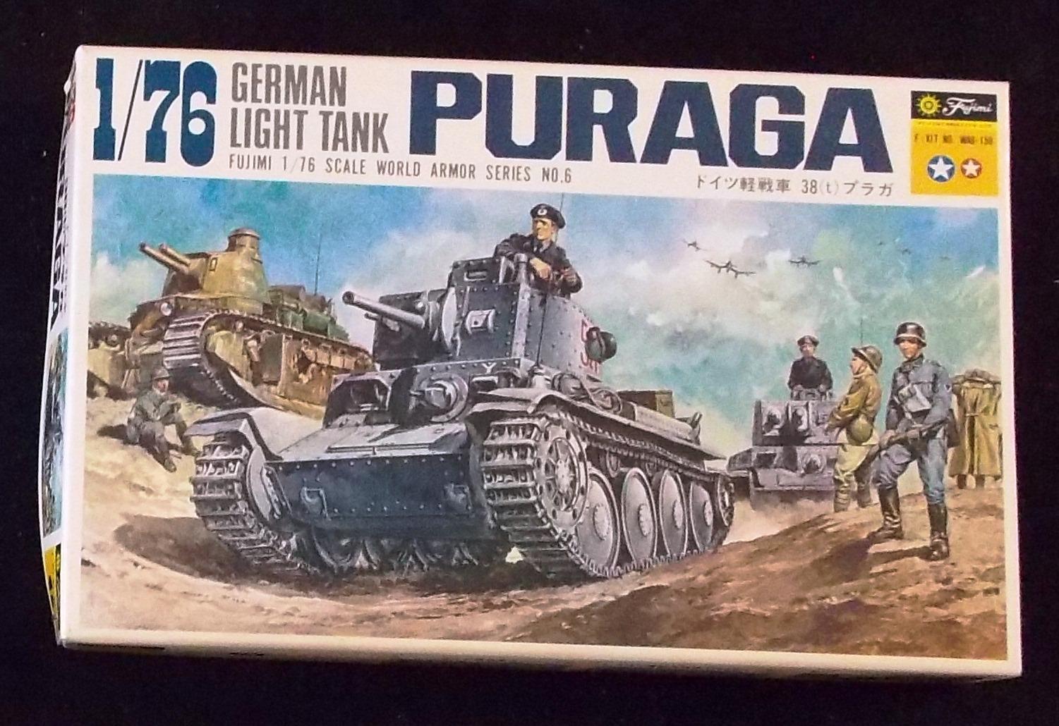 Fujimi -  1/76 Scale German Light Tank Puraga Military Vehicle Model