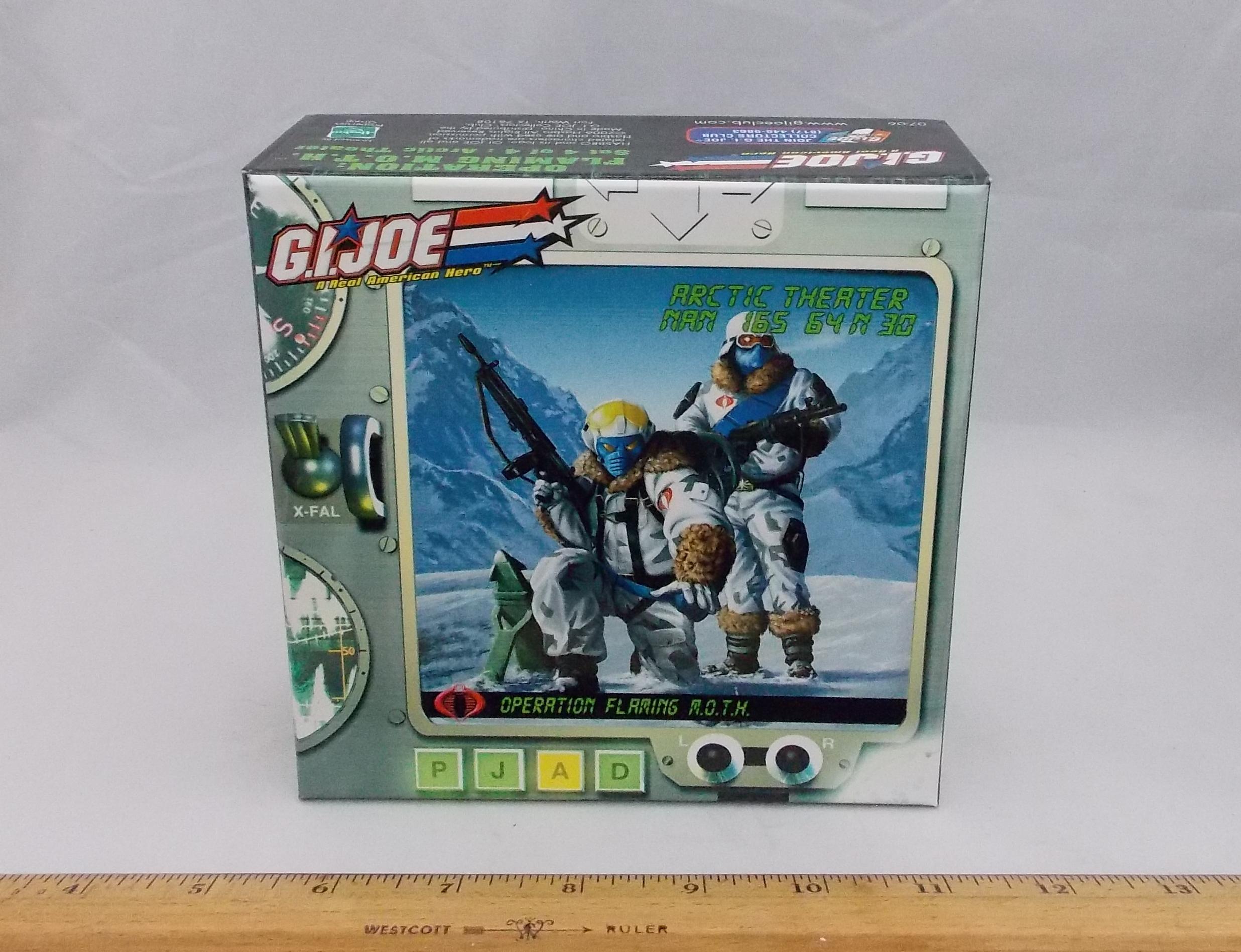 Flaming M.O.T.H.  Arctic Theater G.I. Joe Collector's Club Display Box