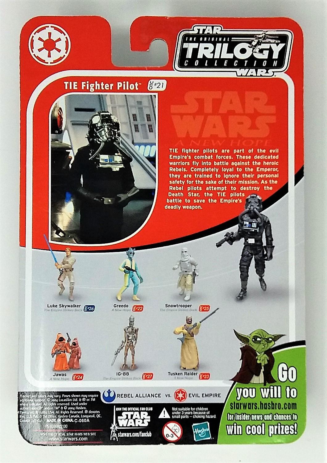 TIE Fighter Pilot OTC 21 Original Trilogy Collection Star Wars Action Figure