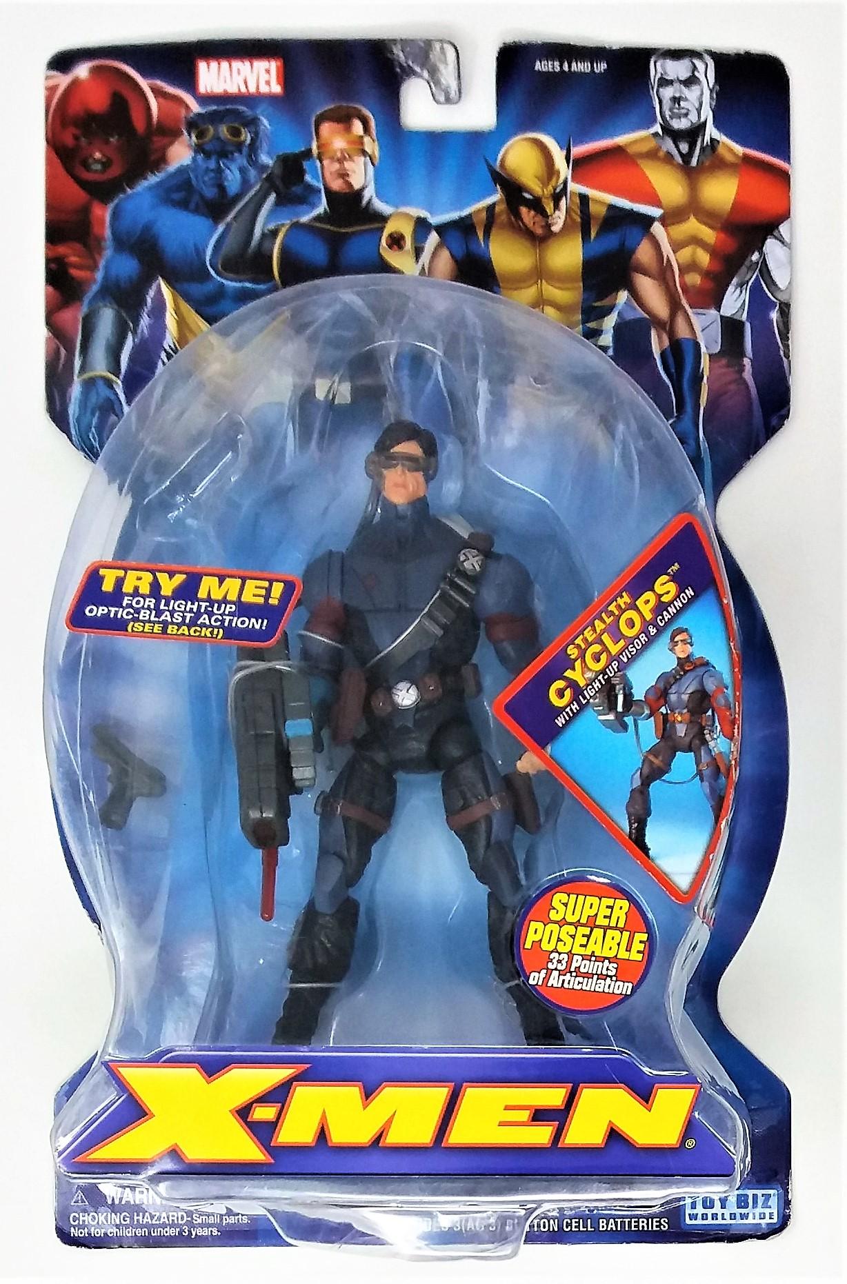Toy Biz X-Men Stealth Cyclops Super-Articulated Action Figure Toy