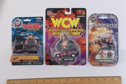 Assorted Lot of Wrestling Diecast and Figural Toys