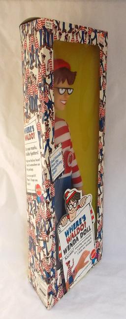 Vintage 1991 Where's Waldo Wenda 18" Doll in Box