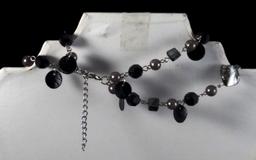 Double Strand Necklace w/ Beads & Stones