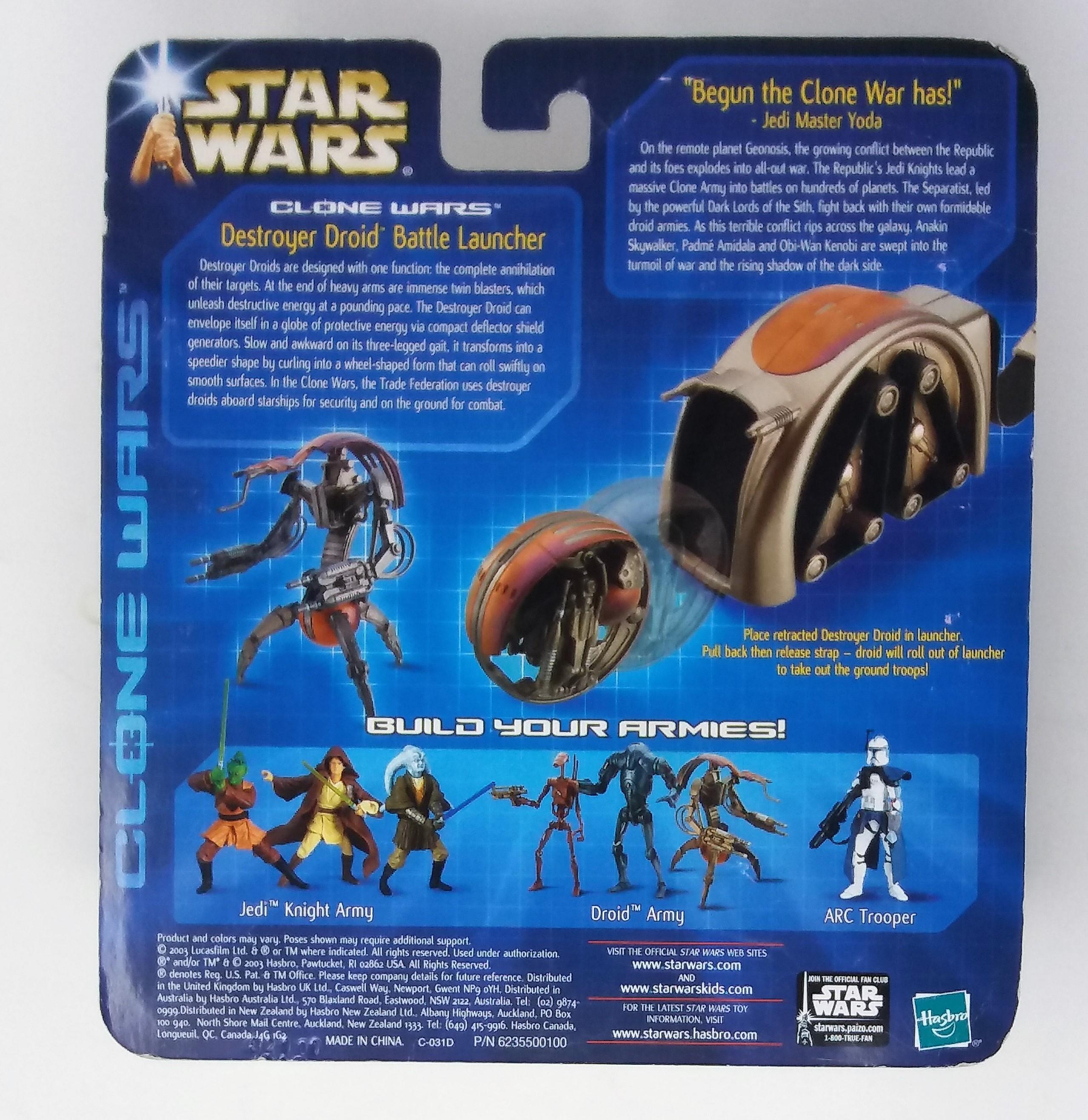 Destroyer Droid Battle Launcher Saga Collection Clone Wars Star Wars Action Figure