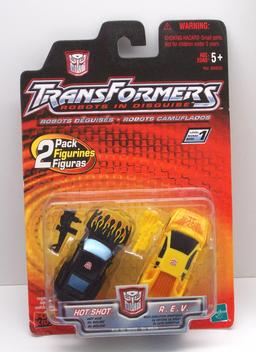 Hot Shot  R.E.V. Transformers Robots In Disguise Minibot 2 pack