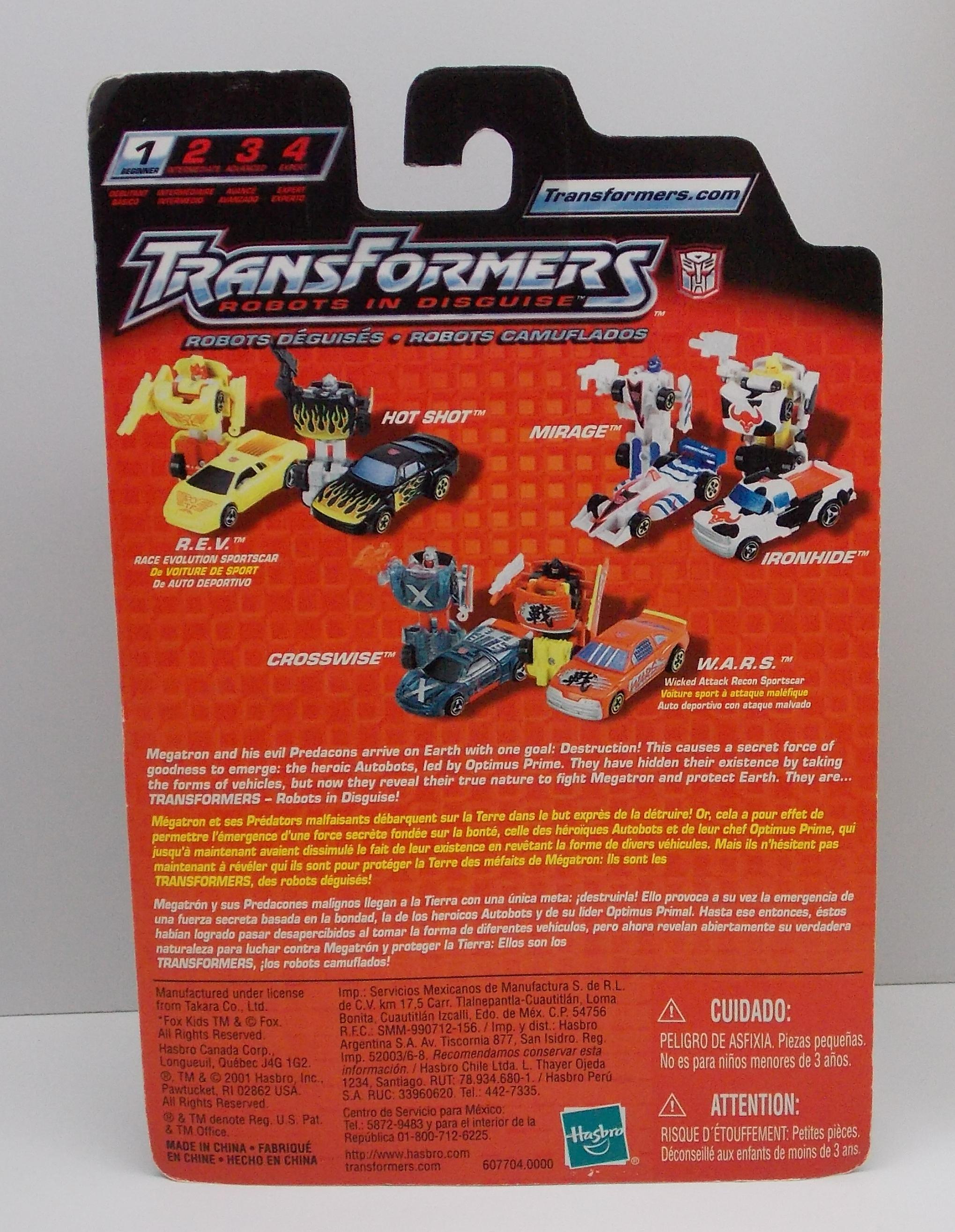 Hot Shot  R.E.V. Transformers Robots In Disguise Minibot 2 pack