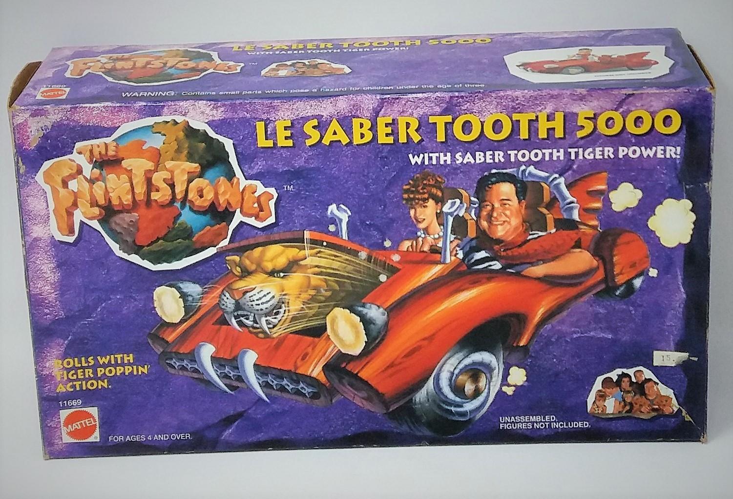 The Flintstones Le Saber Tooth 5000 Action Figure Vehicle