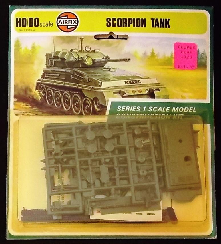 Airfix - HO/OO Scale Scorpion Tank Vehicle World War II Carded Model Kit