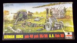 ESCI 1/72 Scale German Guns Pak 40 Pak 35/36 A.A. Flak 38