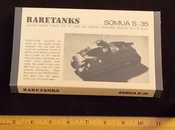 Raretanks 1/76 Scale Somua S-25 Vacuum-Formed Plastic Armoured Vehicle Model Kit