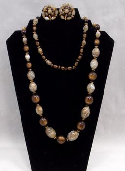 Beaded Necklace & Earring set