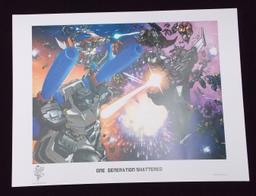 "One Generation Shattered" Transformers 2008 Botcon Lithograph