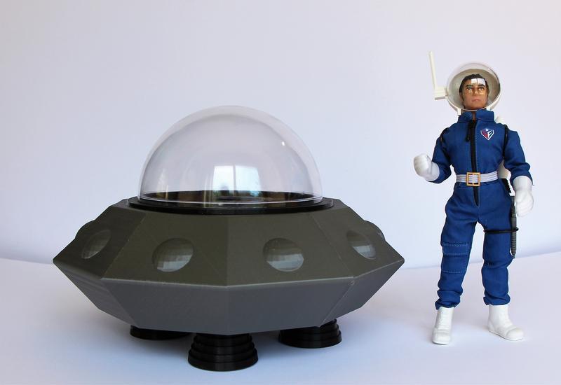 Space Force Flying Saucer and Comander by LaserMego