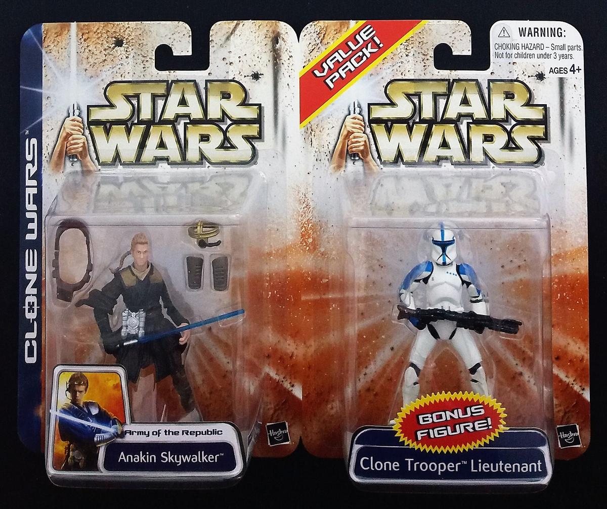 Anakin Skywalker / Clone Trooper Lieutenant Clone Wars Saga Star Wars Bonus Pack