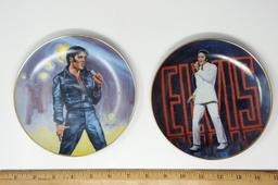 Elvis Presley Collectible Mini Plates "Hound Dog" & "Don't Be Cruel"
